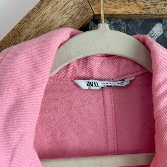 Zara Oversized Denim Button Down Shirt Jacket - Picture 3 of 9